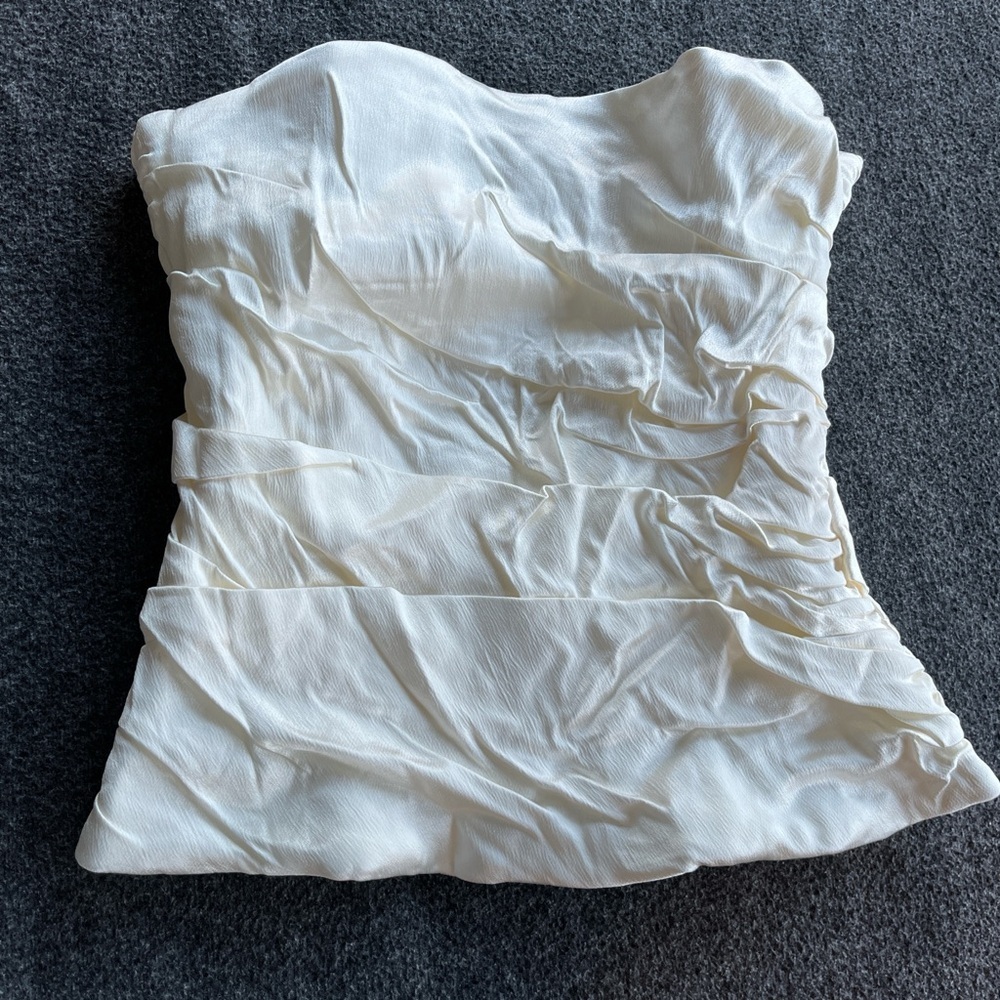 SOLD OUT* Zara Off-White Satin Top